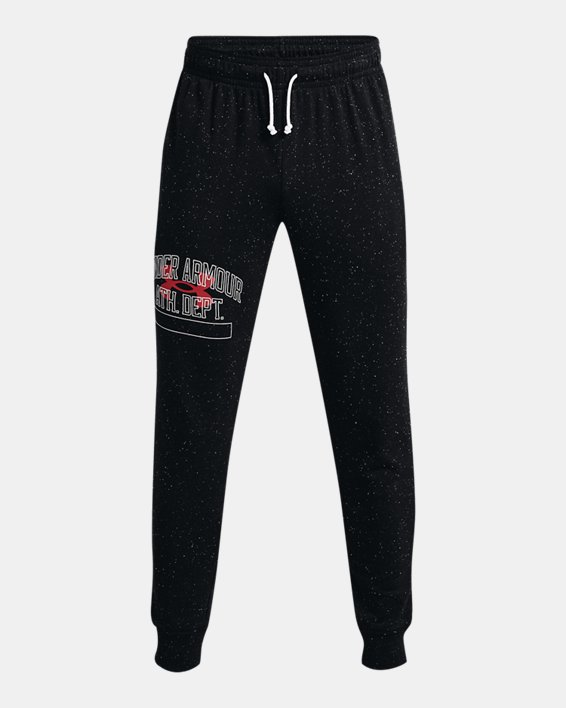 Men's UA Rival Terry Athletic Department Joggers in Black image number 4